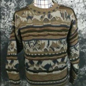 Tosani cosby 3D geometric wool blend sweater small